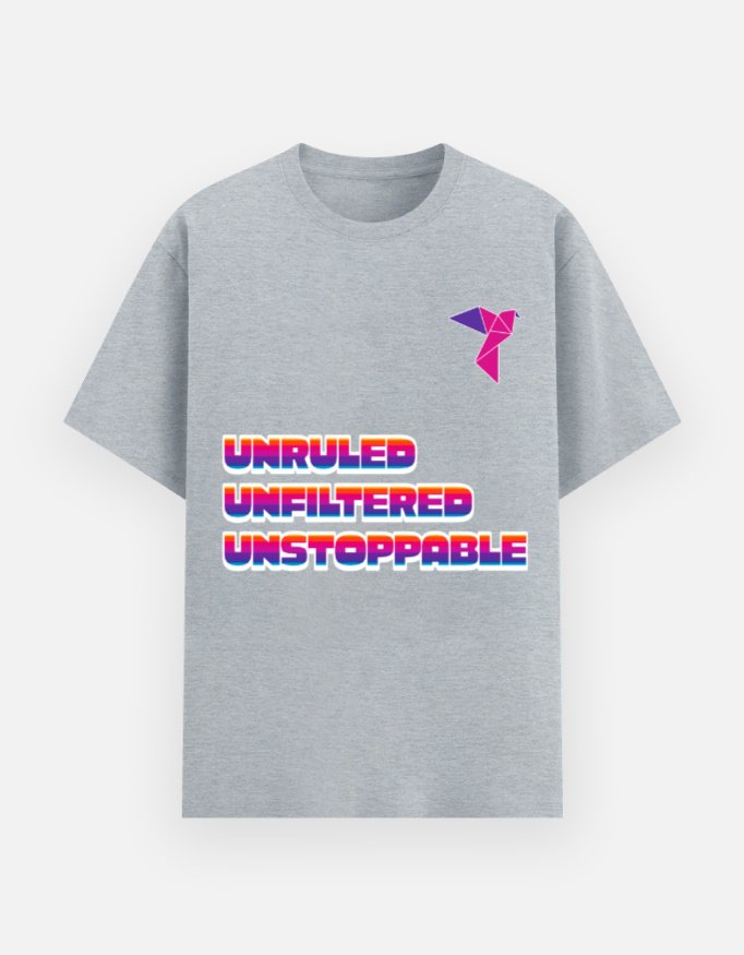 Unruled Unfiltered Unstoppable Unisex Basic T-Shirt - Image 4
