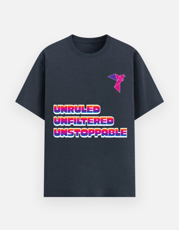 Unruled Unfiltered Unstoppable Unisex Basic T-Shirt - Image 7