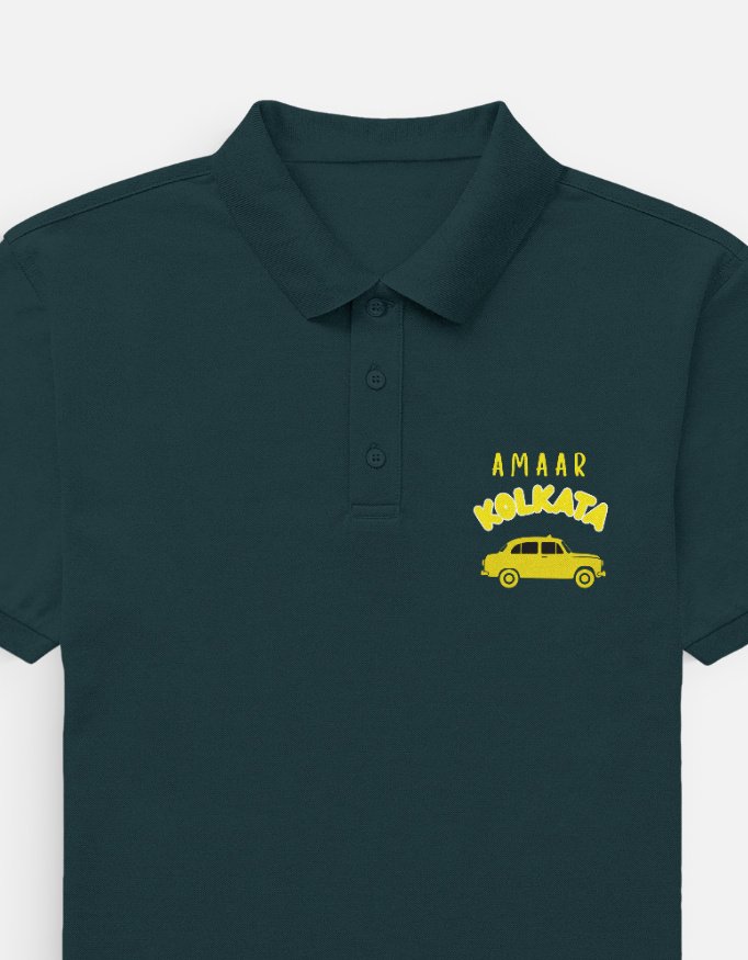 Kolkata Taxi Men's Polo - Image 4