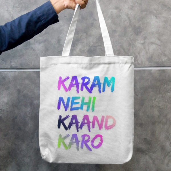 karam-nehi-kaand-karo-tote-bag-zipper